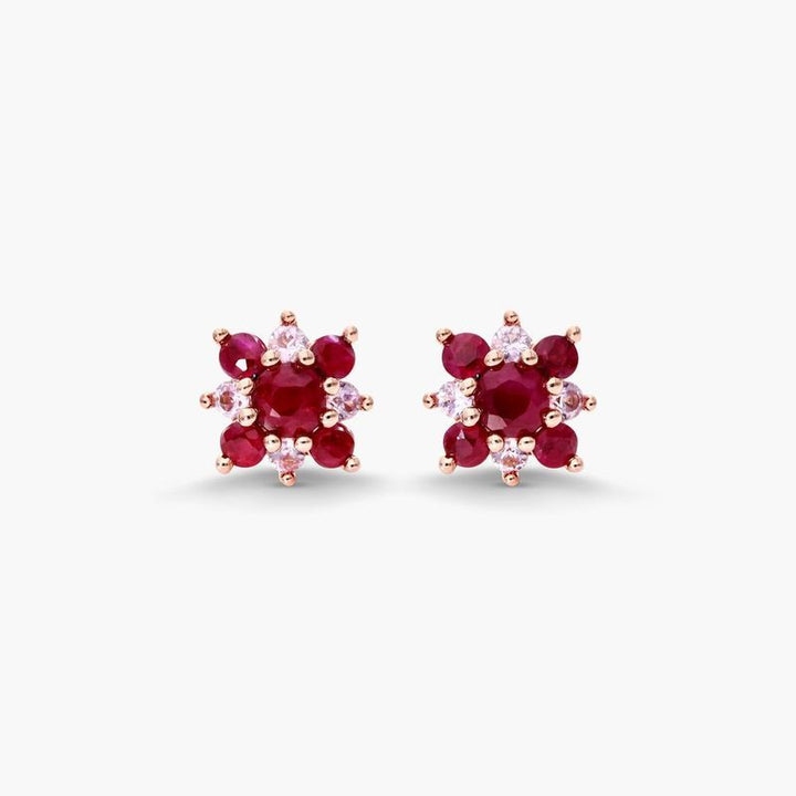 14K White Gold Regal Drop Sapphire Earrings