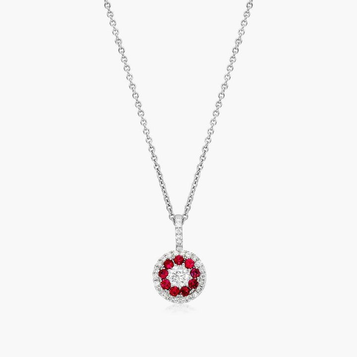 14K Yellow Gold Emerald Cut Garnet Birthstone Pendant Necklace