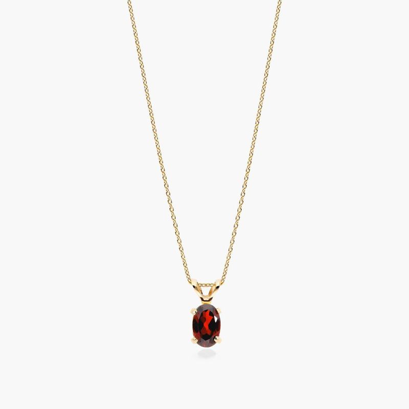 14K Rose Gold Hamsa Ruby and Diamond Necklace