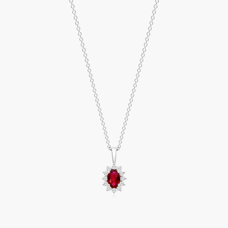 14K Rose Gold Bezel Morganite Necklace