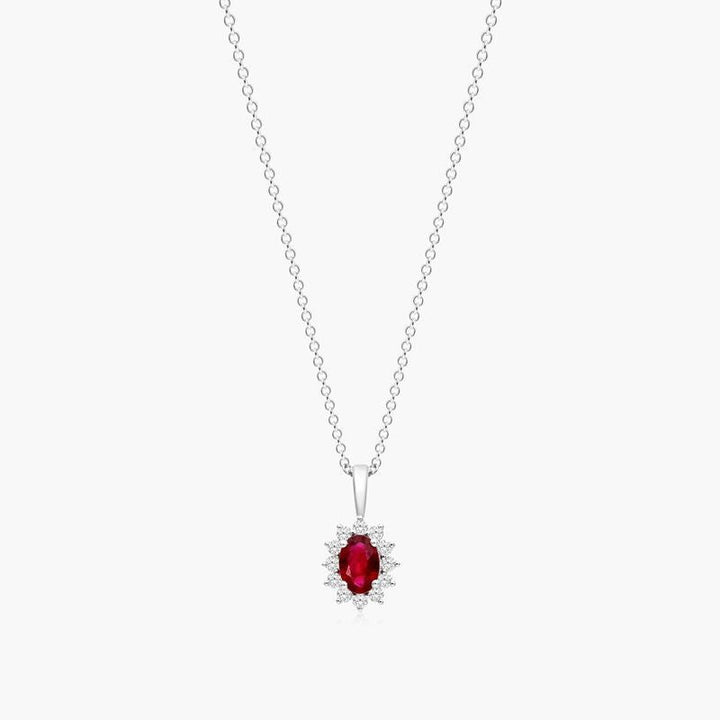 14K Rose Gold Bezel Morganite Necklace