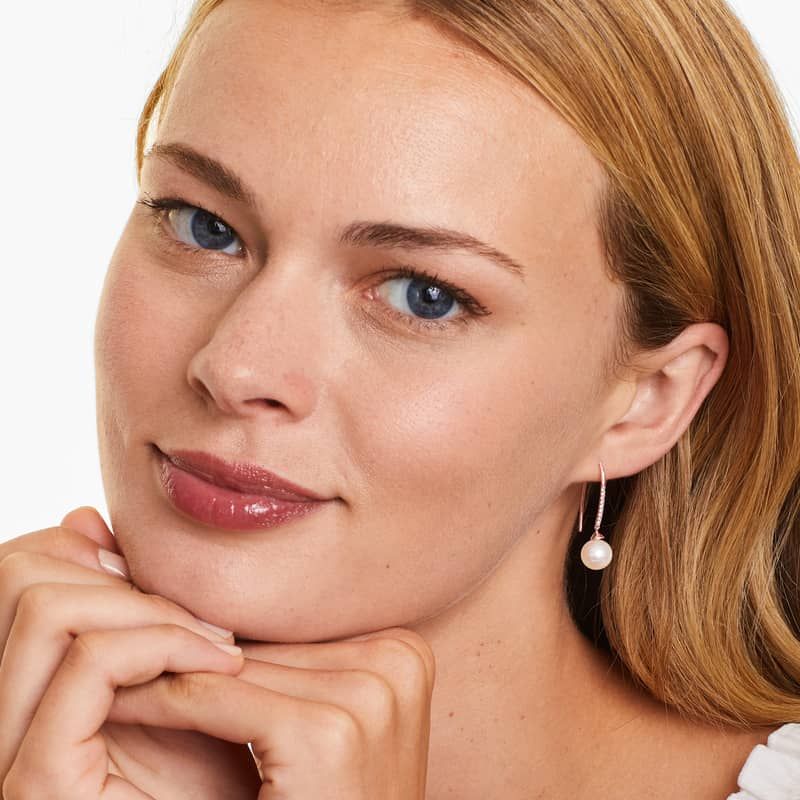 14K White Gold Inside Out Sapphire and Diamond Round Hoops, 3/4 Inch Diameter.