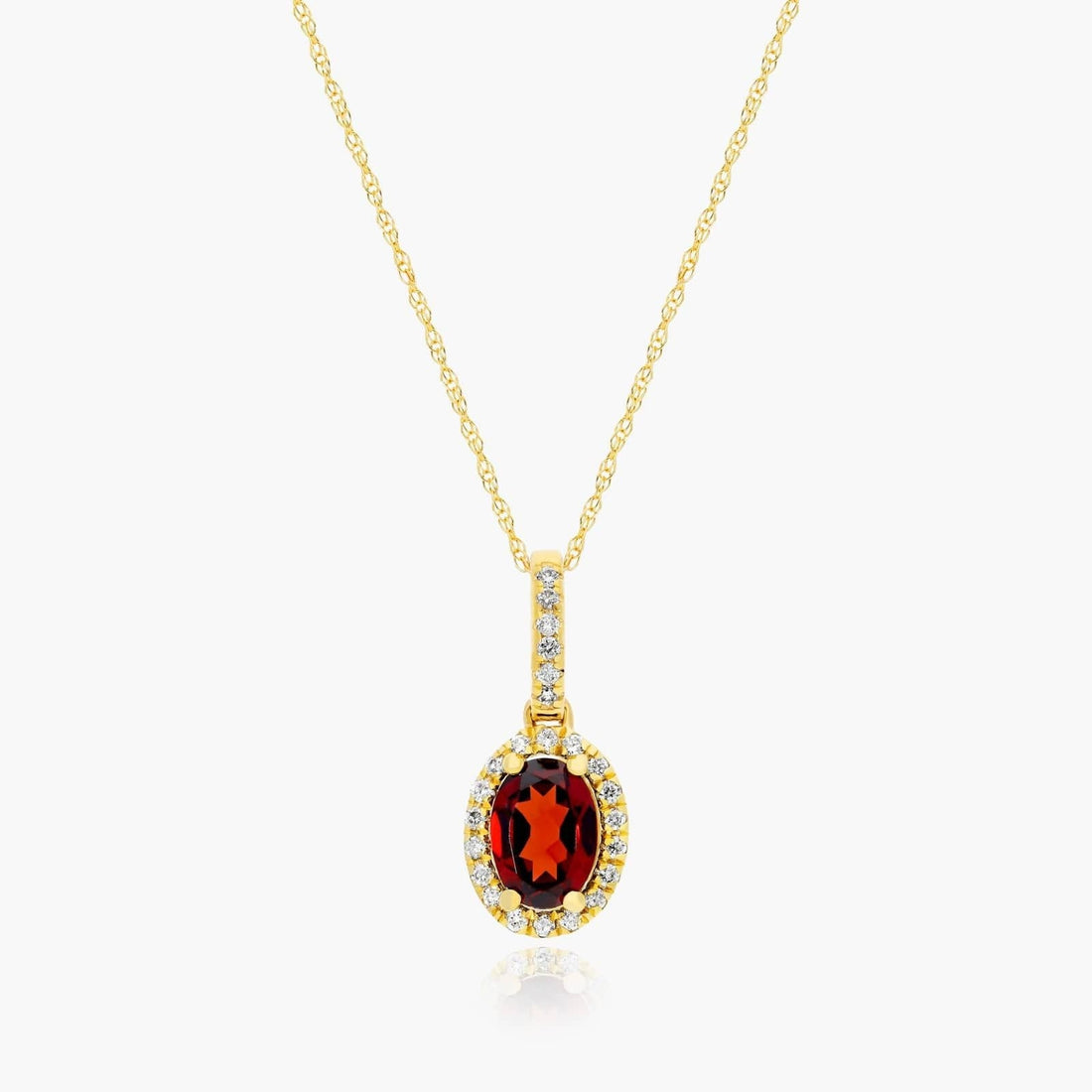 14K Rose Gold Vintage Halo Morganite and Diamond Necklace (7.0x5.0mm)