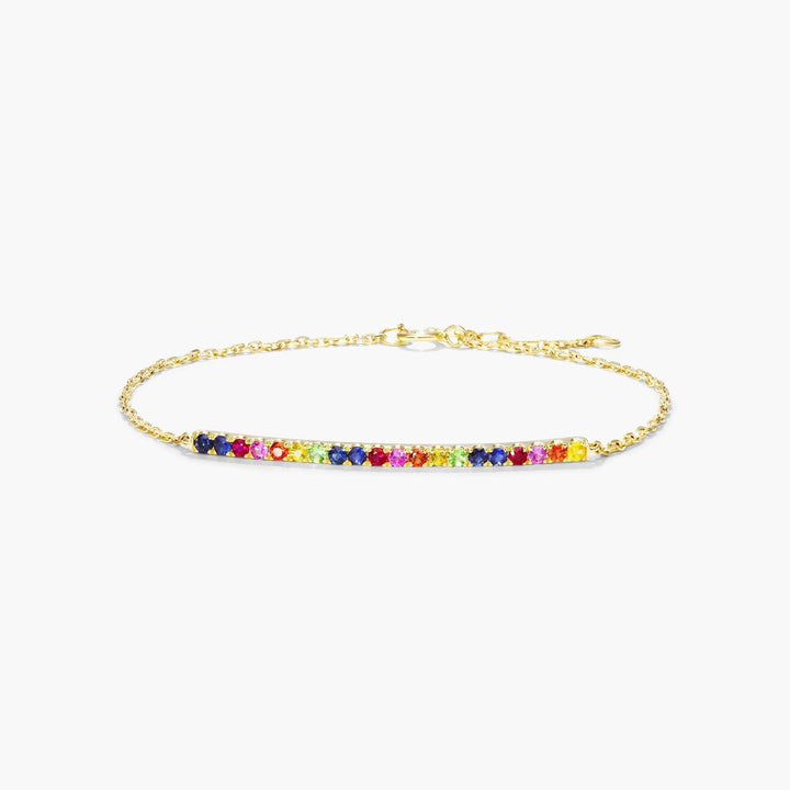14K White Gold Snake Motif Diamond and Ruby Bracelet